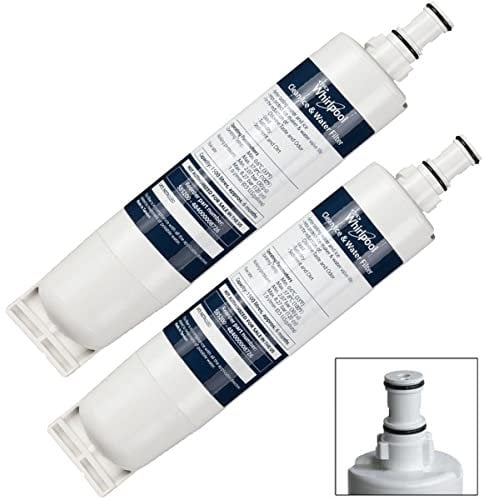 SBS002 - Lote de 2 cartuchos de filtro de agua originales para frigorífico, congelador SBS002x2 Whirlpool Nevera, congelador SBS002x2 Whirlpool