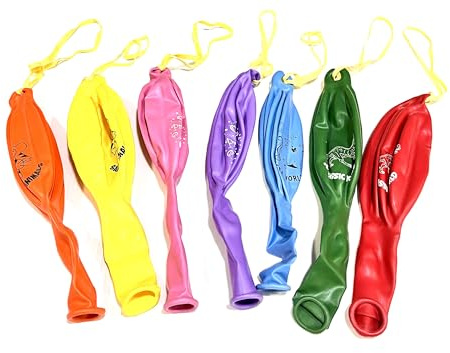 50 große Luftballons mit Gummizug und Motiv, hergestellt in Spanien