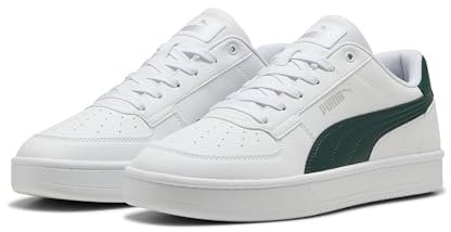 PUMA Unisex CAVEN 2.0 Sneaker, White-Dark Myrtle Silver, 48.5 EU