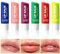 RoseFlower Lip Balm Set, Natural 6 Fruit Flavors Tinted Lip Balm for Lip Care, Lip Repair Tubes, Prevent Cracked & Dry Lip, Create Jelly Toot Lip
