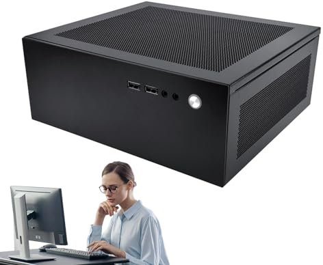 Caja de PC para computadora | Caja de vidrio para PC | Caja de computadora con pantalla | Estuche para computadora de alto rendimiento, portabilidad mejorada y ubicación segura para tecnología en movi