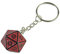 set di dadi Dadi grandi D20 neri Portachiavi da gioco adatti for forniture for giochi da tavolo fai da te for feste in club dadi colorati(Red)