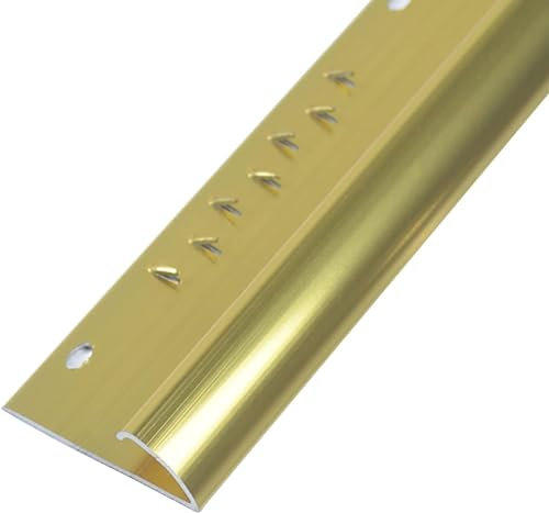 Extra breite, leichte Schwellenrampe, Reduzierstück für Glasschiebetür, Vinylböden, Gold, 100 cm