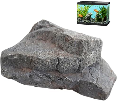 Fausse roche faux rochers rectangle réaliste artificiel faux paysage rock bricolage intérieur extérieur terre décoratif léger pU intempéries roches fausses pour jardin, cour, pelouse (style 1)