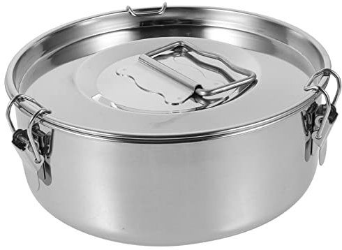 Amosfun De Acero Inoxidable Fabricante De Flaneras Molde Para Hornear Flan Recipientes Con Tapas Utensilios De Cocina Flaneras Para Hornear Baño María Sartenes Ollas Silver