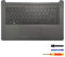 Table-King Teclado de Repuesto Retroiluminado con Distribución en Español con reposamuñecas para HP Probook 240 G7 245 G7,Funda Superior,Teclado y Panel táctil con Tapa C