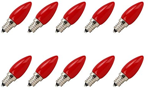 Small Red LED Bulb,Other Lighting Aries,10Pcs E12 LED Light Bulb 1.5W AC for Home Net Hotel Lighting