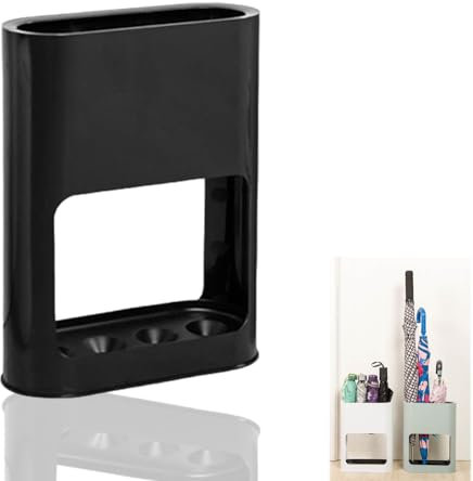Sightday Schirmständer,Regenschirmständer Mit Abnehmbarer Abtropfschale, Umbrella Stand Aus hochwertigem Kunststoff,Für Lange/Kurze Regenschirme Schirmständer Schwarz(28 * 21.8 * 9cm)