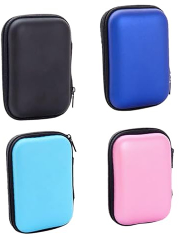BESPORTBLE 4pcs Rectangular Cord Bags Movable Organiser Bags for Coin Gadget Gifts Random Color