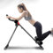 Bauchmuskelmaschine, Bauchtrainer-Maschine, Heim-Fitnessgeräte mit 150 kg Belastung, Bauchtrainingsgerät für Ganzkörperformung, zusammenklappbare Bauch-Crunch-Maschine für Anfänger, Rot / Schwarz
