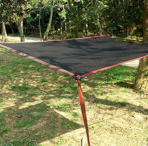 AuMarndi Filet Ombrage Couleur Sable Voile d'ombrage Serre Voile d'ombrage 4x3 Orange Filet Protection Solaire Toile Ombrage Extérieur 3x3 Toile Pergola,black-3x6m