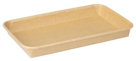 Fiesta Recyclable No 7 Sushi Tray Base, 220x137 mm, Pack 300 | Stackable bulk pack of 300 disposable meal prep containers reduces replacement frequency in busy commercial kitchens.