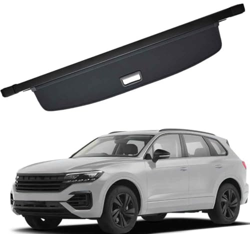 PAPEP Cache-Bagages Rétractable pour VW Touareg 2019 2020 2021 2022 2023, Cache-Bagages Bagages Housse Colis Cargo Rangement Partition Bouclier Couverture