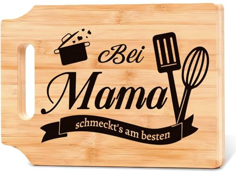 Geschenke für Mama, Handgeschnitzt Schneidebrett für Mama, Attentive Bester Ma-ma Geschenke Frei von Schadstoffen, Ma-ma geschenk Weihnachten Geburtstag Muttertag