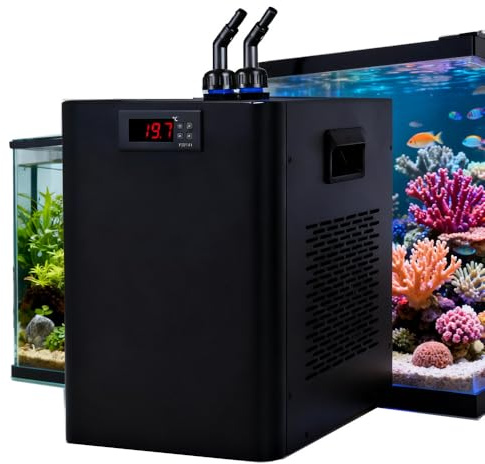 DHMYYXGS 1/3 CV Acuario Water Chiller,Enfriador de Agua, Enfriador Kit de Bomba Enfriador de Tanque de Pescado 220V 300L/79GAL