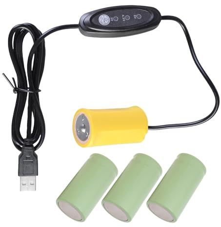 Beimus Convertisseurs d'alimentation USB 3 V 4,5 V 6 V LR20 éliminateurs de piles remplacent 2 à 4 piles LR20 de 1,5 V pour télécommande LED