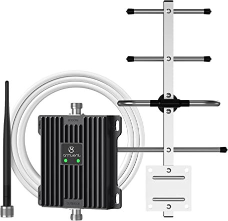ANNTLENT Repetidor Móvil Cobertura Amplificador de Señal de Teléfono Celular 900/800MHz 2G 3G 4G Band 8/20 Mejorar la Red y Llamar para Movistar/Orange/Yoigo/Vodafone