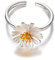 Helen de Lete Gänseblümchen Blume 925 Sterling Silber offenen Ring