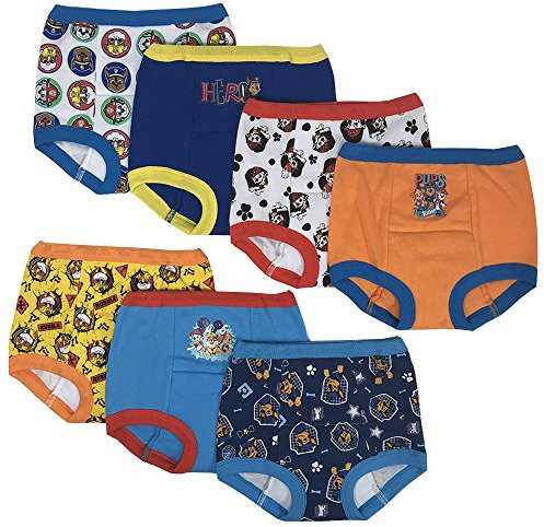 Nickelodeon Toddler Paw Patrol Boys 7 Pack Training Pants, Assorted, 3T