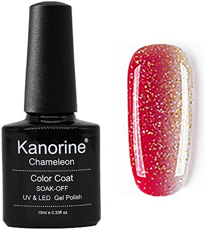 Kanorine Temperature Color Changing Gel Nail Polish UV LED Soak Off Gel Varnish Manicure Colour Changing Art Gel Polish 10mL