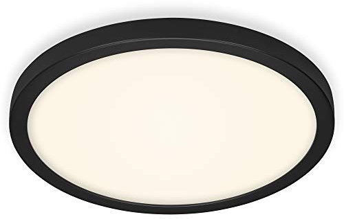 BRILONER Leuchten - LED Deckenleuchte, Deckenlampe, 24,5 Watt, 2.400 Lumen, 4.000 Kelvin, Schwarz-Weiß, Ø 40,5cm 3468-415 Weiß-schwarz