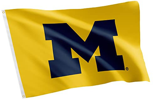 Desert Cactus Flagge der University of Michigan NCAA 100% Polyester Indoor Outdoor 91 x 152 cm (Flagge 2)