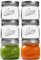 Ieavier 6PCS Wide Mouth Mason Jars 16oz with Airtight Lids and Bands, Canning Jars with Crystal Glass for Food Storage, Spice Jars, Canning, DIY Projects, Jam, Jelly, Honey, Preserving, Drinking