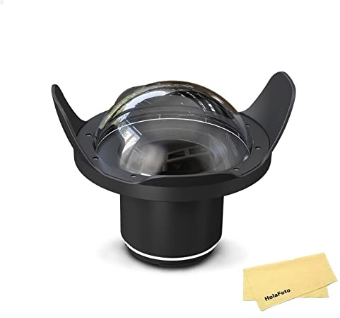 Seafrogs WA006-A Optisches Acryl 40 M/130 Fuß 8 Zoll Weitwinkelkuppel Port Fisheye Weitwinkelobjektiv Für wasserdichte Kameramasat (Φ 90 Mm L 106 Mm)