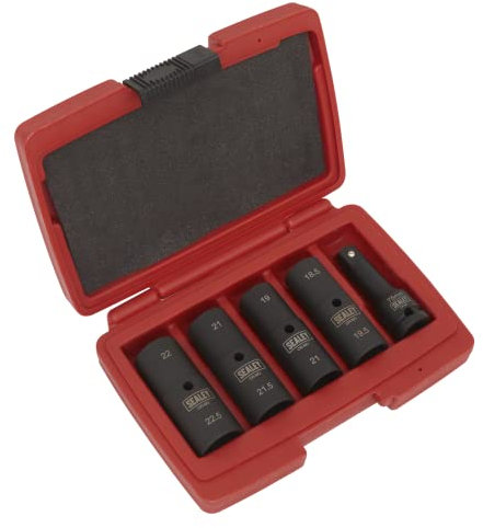 Sealey Double Ended Deep Impact Socket Set 5pc 77mm 1/2Sq Drive - SX1820