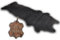 unendlich schoen - Echter Kuhfell Teppich klein, Made in Germany, geruchsneutral, Rinderfell ideal fr Wohnzimmer Esszimmer Flur (schwarz, 160x70cm)