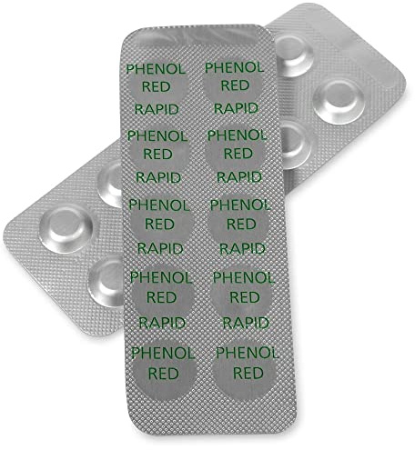 POOL Total Phenol Red Rapid Tabletten, zur Analyse des pH-Wert im Schwimmbecken oder Whirlpool (250)