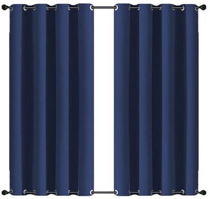 MENGH Rideau d'extérieur pour terrasse - 170 x 195 cm - Protection Solaire - Résistant aux intempéries - Protection Solaire - pour Balcon, terrasse, Balcon - Étanche - Brise-Vue - Bleu