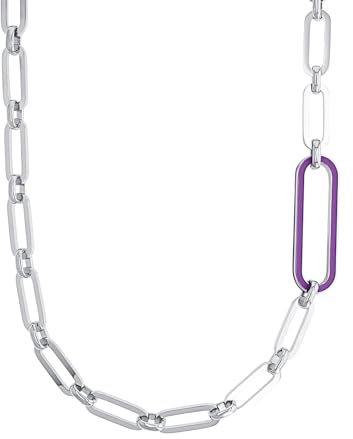 s.Oliver Kette mit Anhänger Edelstahl Damen Halsschmuck, 42+3 cm, Silber, Kommt in Schmuck Geschenk Box, 2034995