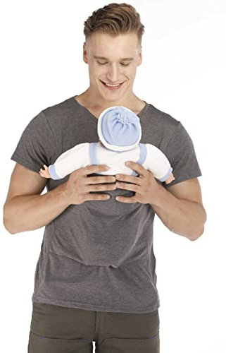 DNJKH Homme Porte Bébé, Chemise Kangourou à Col en V et Manches Courtes T-Shirt d'été pour Hommes