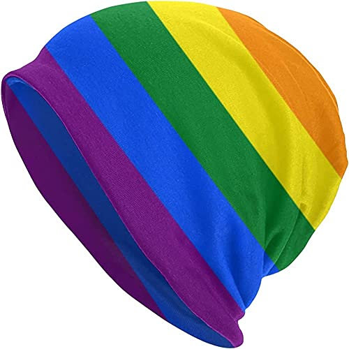 972 Beanie Mütze Regenbogen Stolz Flagge Sportmütze Dehnbar Mütze Elastisch Unisex Mütze Komfortabel Nachtmütze, Für Skifahren, Herbst