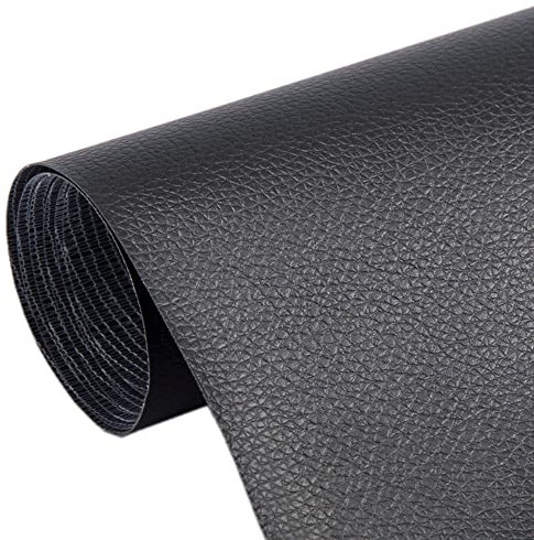 1 Stück 50 x 137 cm DIY Selbstklebende Leder-Flicken Fix Patch Sofa Reparatur Subsidies PU Stoff Aufkleber PU Leder Patches (schwarz)