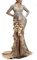 NLAVW Abendkleider für Damen, lang, figurbetont, mit Rüschen, formelles Kleid, Ballkleid, Seitenschlitz, Glitzer, Party, Abschlussball, Kleid, Kleider, reife Kleider,Silber,XL
