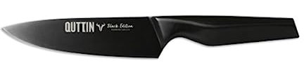 Quttin | Cuchillo Chef Black Edition 16 cm Acero Inoxidable – Cuchillo Chef Diseño Ergonómico y Profesional