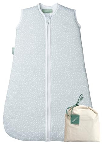 molis&co - Baby Schlafsack 2.5 TOG - Ganzjahres Schlafsack - Babyschlafsack Neugeborene - 100% Baumwolle (Oeko-TEX 100), ärmellos Winterschlafsack wattiert - Premium Qualität - Grey Print (60 cm)