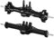 INJORA Vorder Hinter Achsen Set - +4mm Verlängerte Alu Komplett Achsen für TRX4M Upgrade 1/18 RC Crawler