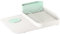 VIGAR Zeroline Escurridor de Platos para Fregadero y Escurreplatos para Mostrador de Cocina, Fregaderos de Cocina Modernos y Accesorios para Cocina 42.5 x 34.5 x 12 cm, Blanco y Turquesa