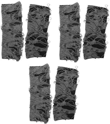 PACKOVE 3 Paare Halloween-Handschuhe Hexenhandschuhe Halloween-fingerhandschuhe Halloween-kostüm-Handschuhe Fingerlose Handschuhe Am Handgelenk Skelett Schlüsselloch Männer Und Frauen
