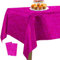 PartyWoo Folientischdecke Magenta, 2 STÜCK Irisierende Tischdecke mit Punkten, 137 x 274 cm/ 54 x 108 Zoll Rechteckige Tischdecke Abwaschbar für 6 bis 8 Fuß Tisch, Tischdecke für Geburtstag, Hochzeit