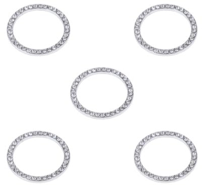 5 Satz Motor Start Stop Zündring Bling Kristall Strass Aufkleber Aufkleber Weiß