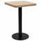 ADWOA Bistrotisch Hellbraun 50x50 cm MDF Bistrotisch Outdoor Bartisch Set Stehtisch Holz