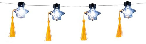 Boland 90634 - LED Lichterkette Graduation, Girlande mit Beleuchtung, Party Deko, Dekoration, Bachelor Abschluss Geschenk