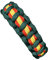 MIBANDERA Pulsera Bandera España Hombre Mujer. Pulsera España Cuerda Trenzada. Pulsera Cuero Tela España con cierre. (Verde Guardia Civil 20 cm)