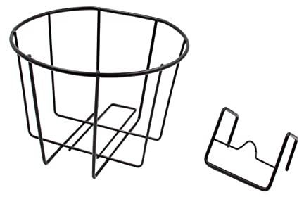 BESPORTBLE 1stk Balkon Blumentopf Ständer Deck Hängender Pflanzer Pflanzkorb Aus Eisenkunst Hängender Blumentopf Blumentopfhalter Für Den Balkon Hängender Blumenkorb Schmiedeeisen Metall