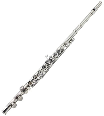 Flöteninstrument Linkshänder-Flöte Mit 16 Löchern In C-Taste Geschlossene Löcher Vernickelte Rückhand Professionelles Flöten-Holzblasinstrument