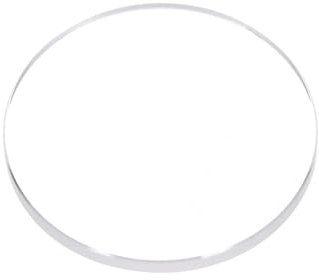 QUARKZMAN Lente Cristal para Reloj, 20.5mm Diámetro 1.5 Grosor, Vidrio Lente Redondo Plano de Zafiro Transparente Multiuso para Relojes Taza Medidora Laboratorio Joya Decoración Tapa